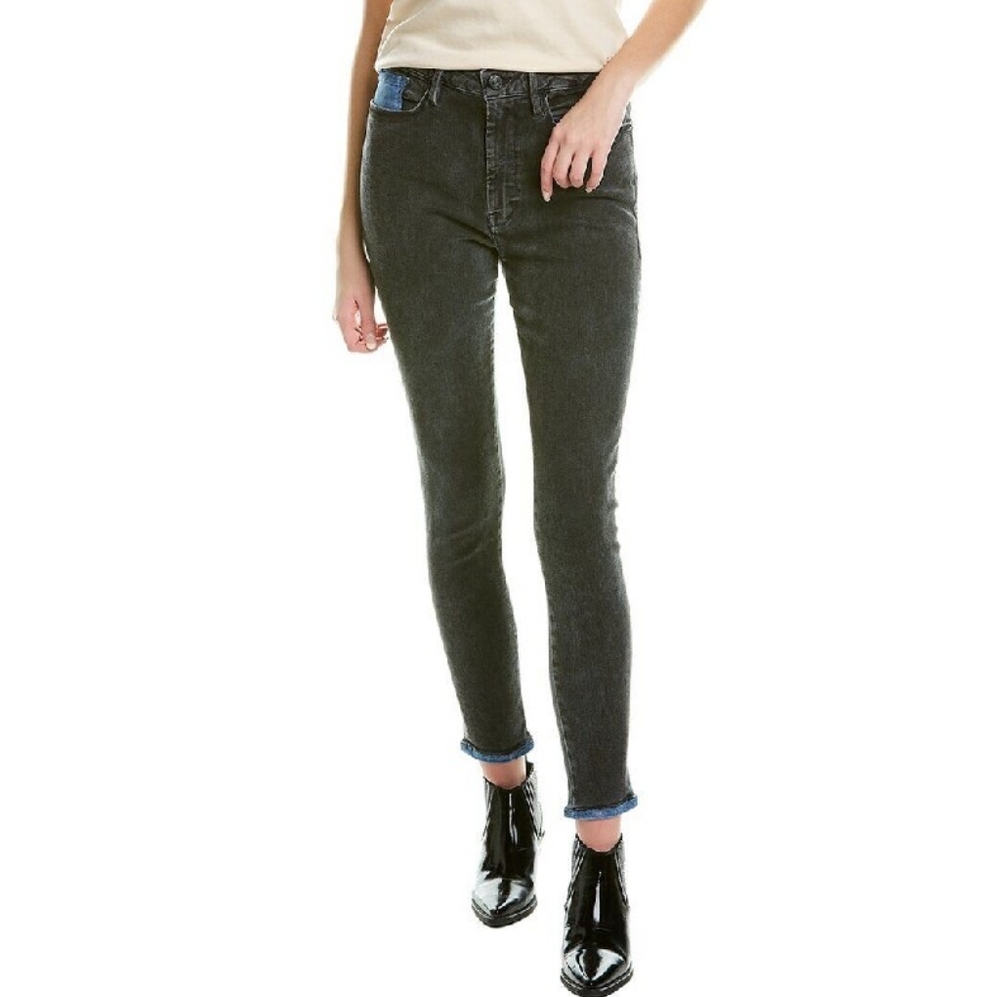 NWT $228 Frame Le One Skinny Jeans Mix Quill Grey